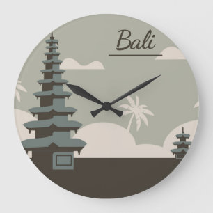 Bali Indonesia Large Clock