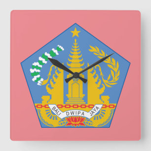 Bali, Indonesia (Lesser Sunda Islands) Square Wall Clock