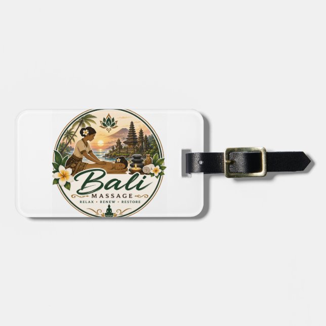 Bali, Indonesia massage Luggage Tag (Front Horizontal)