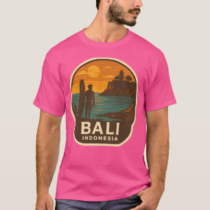 Bali Indonesia  Sunset Surf Reflection T-Shirt