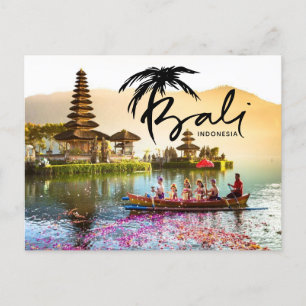 Bali Indonesia Travel Holiday Postcard