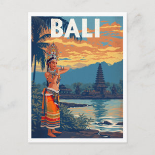 Bali, Indonesia Travel Postcard
