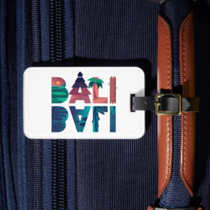 Bali Indonesia Travel Sticker Luggage Tag
