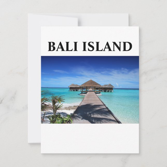 BALI ISLAND HOLIDAY CARD (Front)