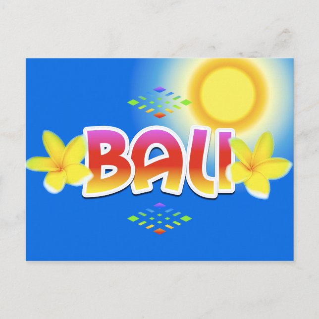 Bali Island Postcard (Front)