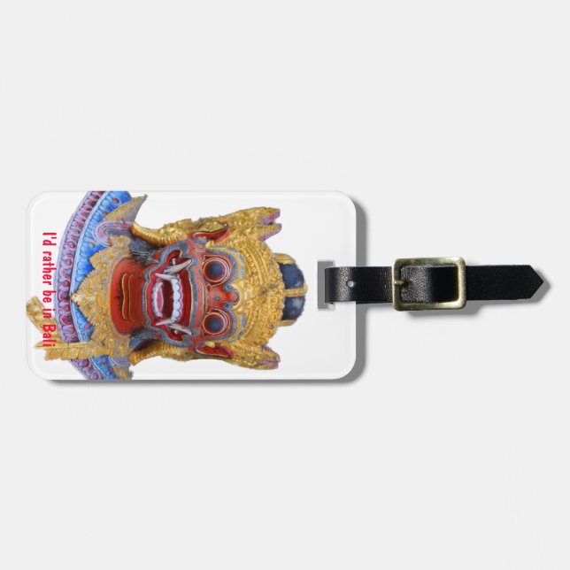 Bali Luggage Tag (Front Horizontal)