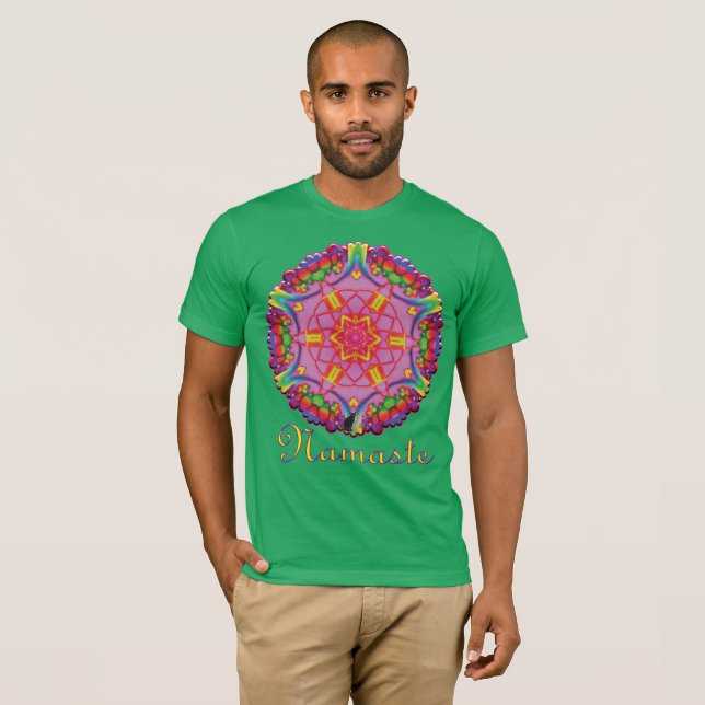 Bali Namaste Kaleidoscope T-shirt (Front Full)