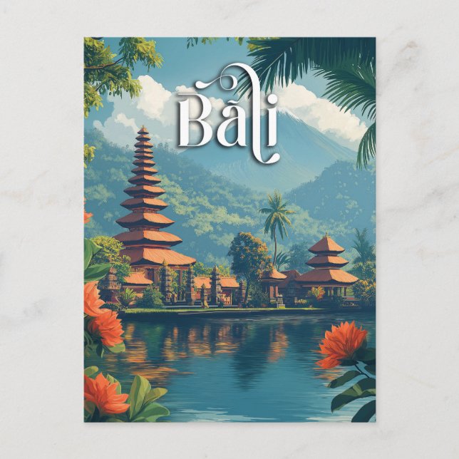 Bali Paradise: Majestic Mount Meru Postcard (Front)