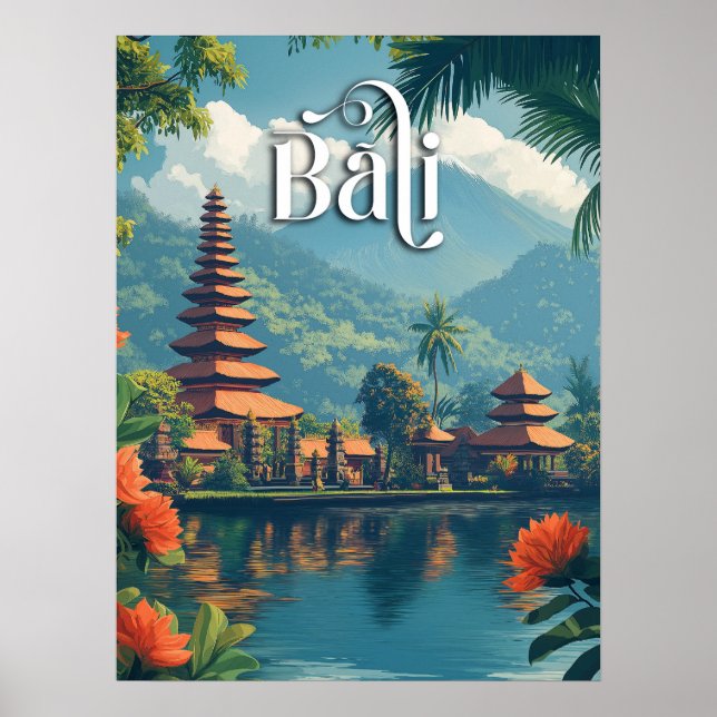 Bali Paradise: Majestic Mount Meru Poster (Front)
