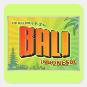 BALI SQUARE STICKER