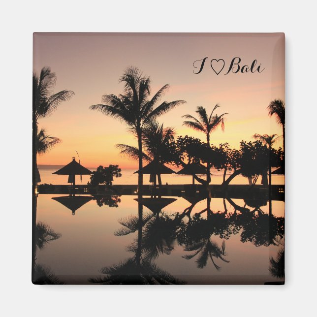 Bali sunset magnet (Front)