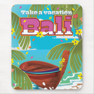 Bali Travel poster. Mouse Pad
