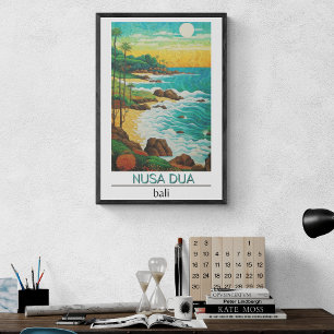 Bali Travel Poster, Nusa Dua,  Poster