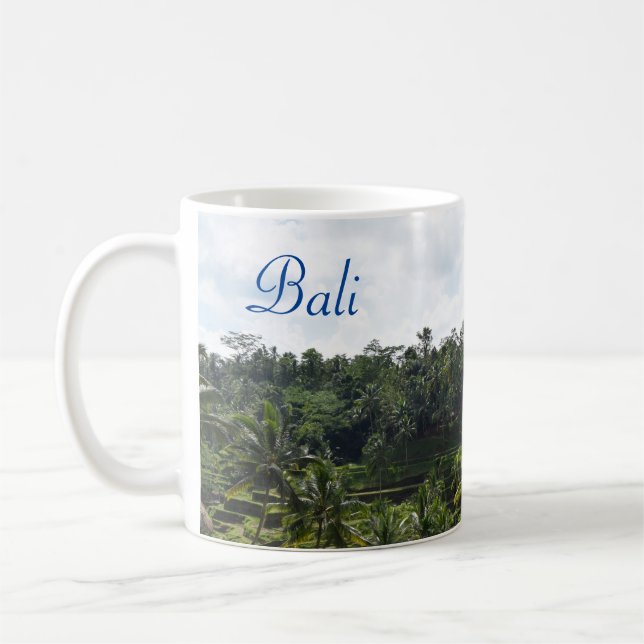 Bali Ubud Terraced Ricefields Coffee Mug (Left)