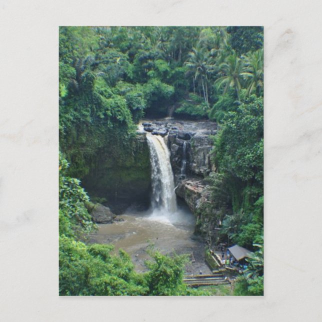 Bali waterfalls postcard (Front)