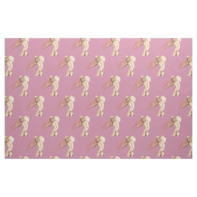 Bali Winged Goddess Thunder_Cove Fabric (Fat Quarter)