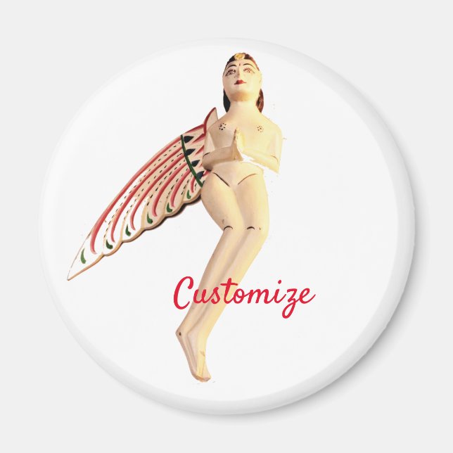 Bali Winged Goddess Thunder_Cove Magnet (Front)