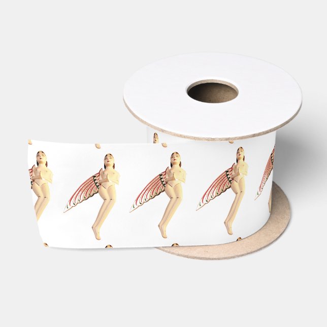 Bali Winged Goddess Thunder_Cove Satin Ribbon (Spool)