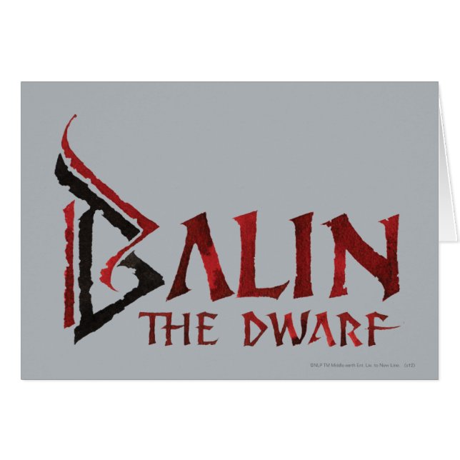 Balin Name (Front Horizontal)