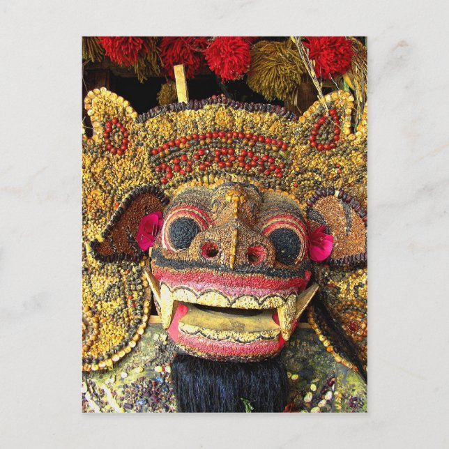 Balinese Barong 2 Postcard (Front)