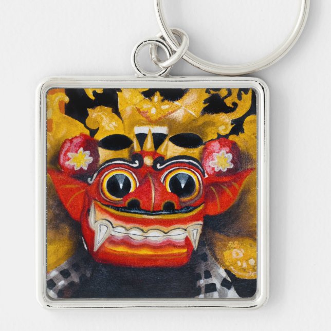 Balinese Barong Keychain (Front)