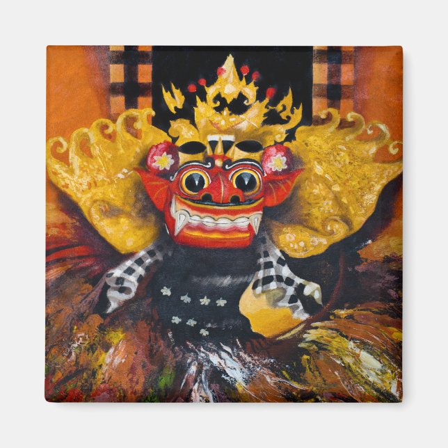 Balinese Barong Magnet (Front)