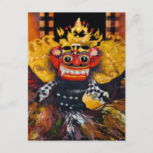Balinese Barong Postcard (Front)