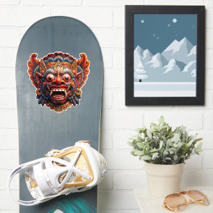 Balinese Barong Spirit Sticker - Natural