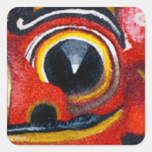 Balinese Barong Square Sticker