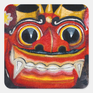 Balinese Barong Square Sticker