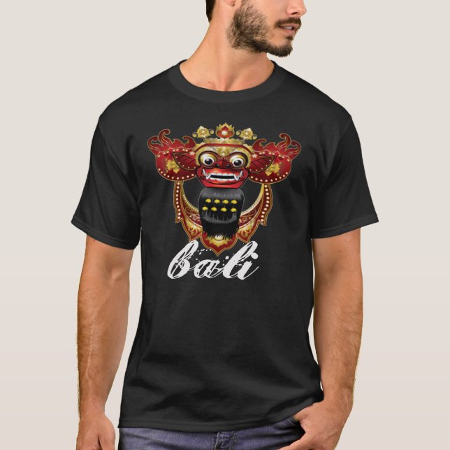 Balinese Barong T-Shirt, Bali Souvenir T-Shirt (Front)