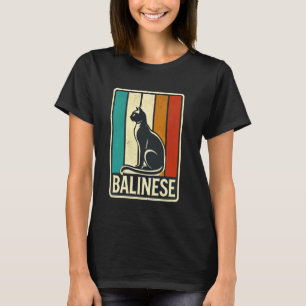 Balinese Cat Breed Kitty Lover Animal Pet Kitten M T-Shirt