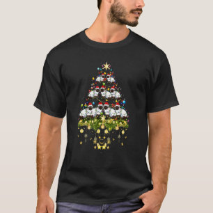 Balinese Cat Christmas Tree Lights   Xmas T-Shirt