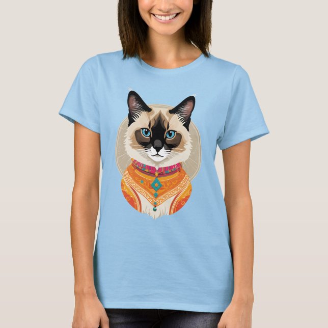 Balinese Cat T-Shirt (Front)