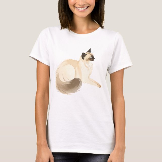 balinese cat T-Shirt (Front)