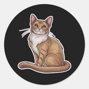 Balinese Classic Round Sticker