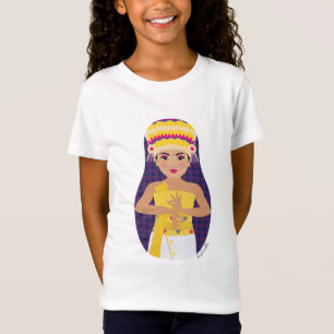 Balinese Dancer Matryoshk Girls Baby Doll (Fitted) T-Shirt