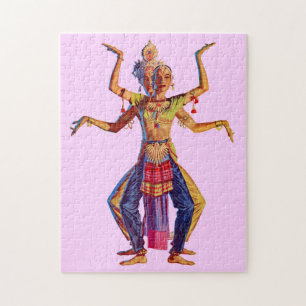 Balinese dancers print jigsaw puzzle