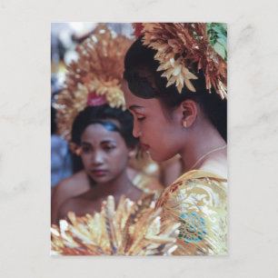 Balinese girl postcard
