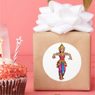 Balinese Legong Dancer Sticker - Vinyl Waterproof