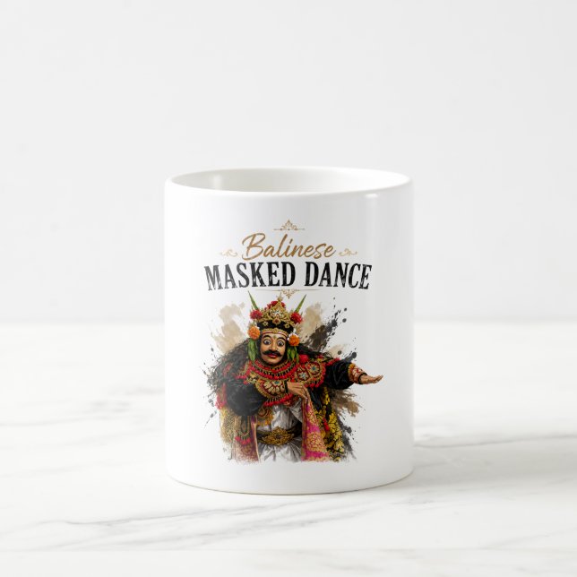 Balinese Masked Dance Mug (Center)