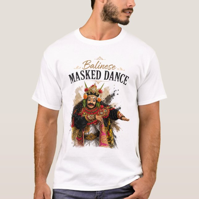 Balinese Masked Dance T-Shirt (Front)