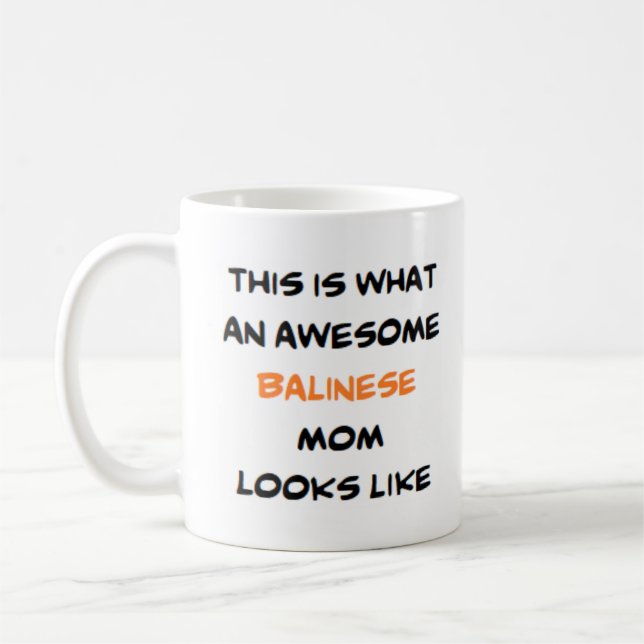 balinese mum, awesome coffee mug (Left)