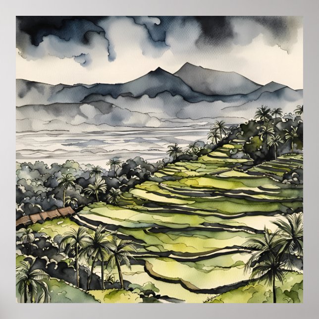 Bali's Paddy Symphony Poster (Front)