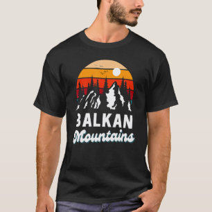 Balkan Mountains Outdoor Hiking Nature Retro Souve T-Shirt