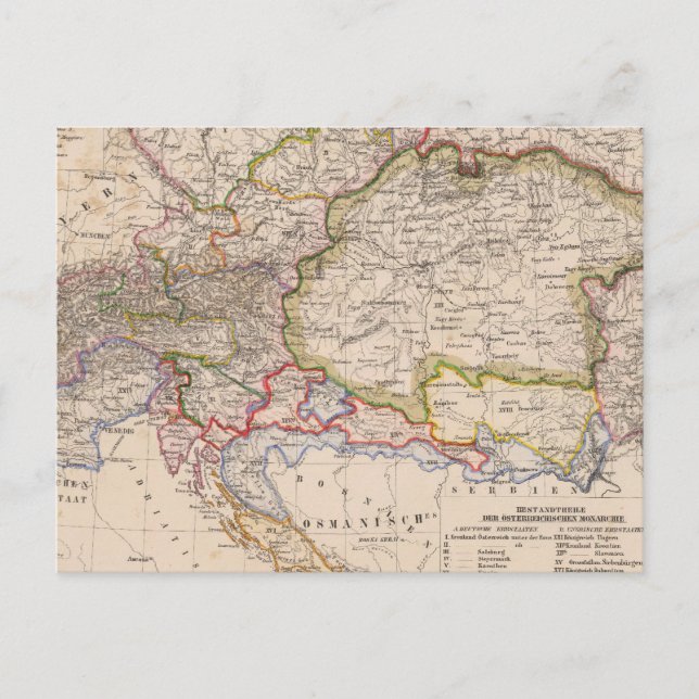 Balkan Peninsula, Austria, Hungary Postcard (Front)