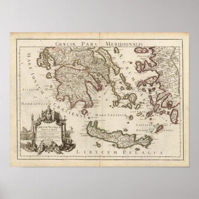 Balkan Peninsula, Greece, Turkey Poster (Front)