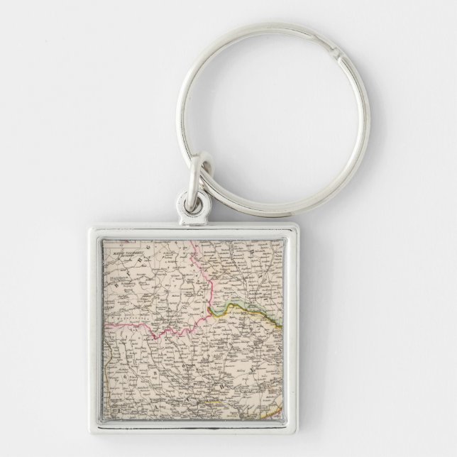 Balkan Peninsula, Turkey, Romania Key Ring (Front)