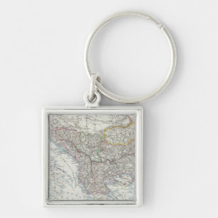 Balkan Peninsula, Turkey, Serbia, Europe Key Ring