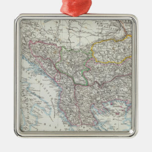 Balkan Peninsula, Turkey, Serbia, Europe Metal Tree Decoration